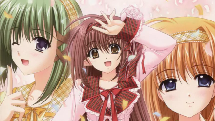 Asa Shigure Lisianthus (Shuffle!) Kaede Fuyou Anime Shuffle! HD Desktop Wallpaper | Background Image