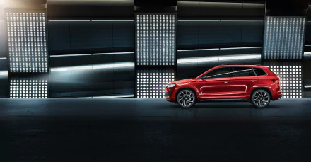 compact car SUV car Skoda vehicle Skoda Karoq HD Desktop Wallpaper | Background Image