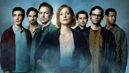 Isaiah Mustafa Jessica Chastain Jay Ryan James Ransone James McAvoy Bill Hader movie It Chapter Two HD Desktop Wallpaper | Background Image