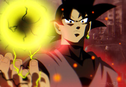 Black Goku Anime Dragon Ball Super HD Desktop Wallpaper | Background Image