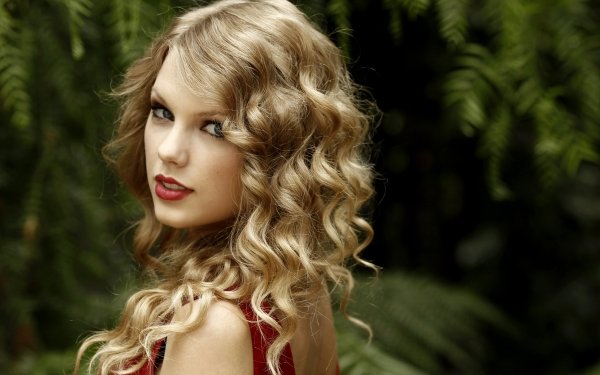 Musique Taylor Swift Chanteurs États Unis American Singer Blonde Lipstick Blue Eyes Curl Fond d'écran HD | Image