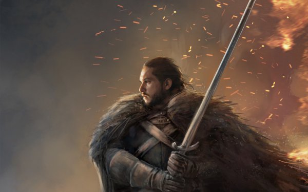 TV Show Game Of Thrones Jon Snow Sword Warrior HD Wallpaper | Background Image