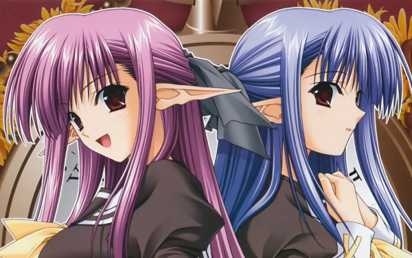 Lisianthus (Shuffle!) Nerine (Shuffle!) Anime Shuffle! HD Desktop Wallpaper | Background Image