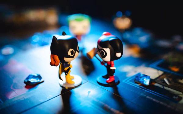 Batgirl Funko POP! Harley Quinn man made Funkoverse Strategy Game: DC Comics 100 HD Desktop Wallpaper | Background Image
