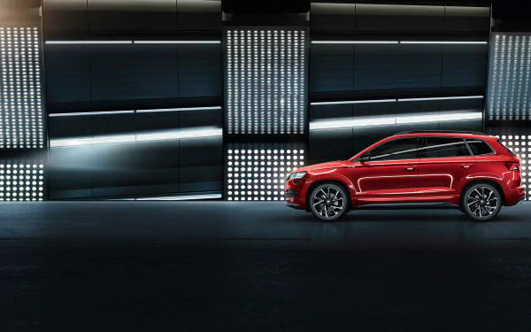 compact car SUV car Skoda vehicle Skoda Karoq HD Desktop Wallpaper | Background Image
