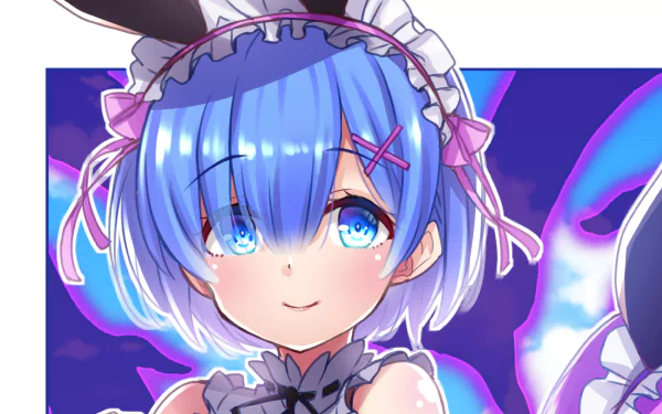 Rem (Death Note) Anime Re:Zero - Starting Life in Another World HD Desktop Wallpaper | Background Image