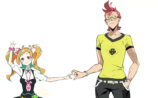 Hajime Tenga Niko Niiyama Anime Kiznaiver HD Desktop Wallpaper | Background Image
