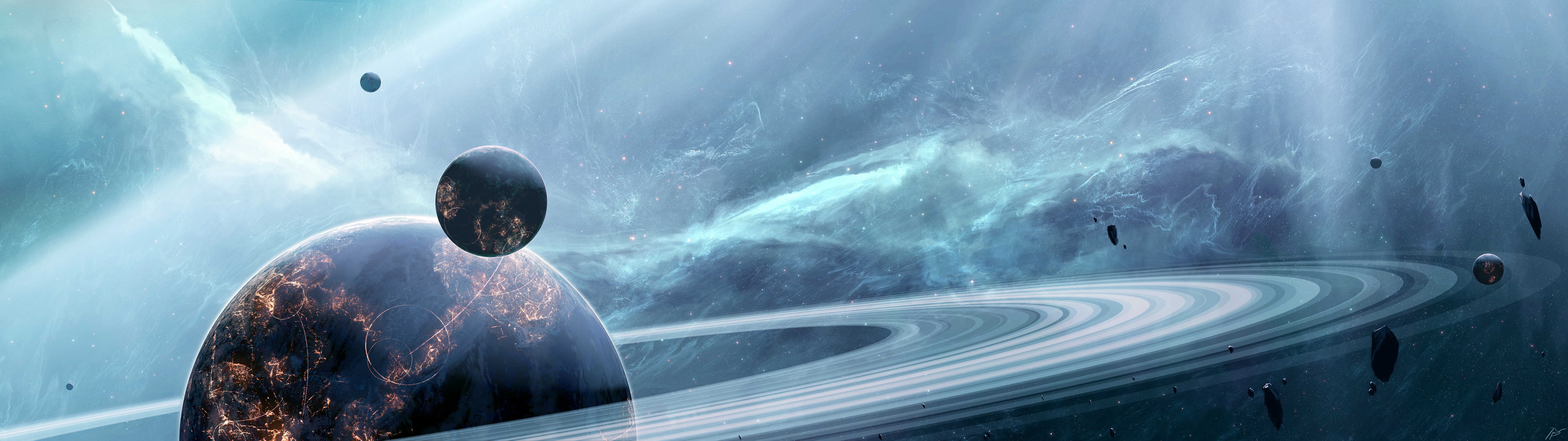Featured image of post 7680X2160 Wallpaper Space Music stars planet space pyramid background