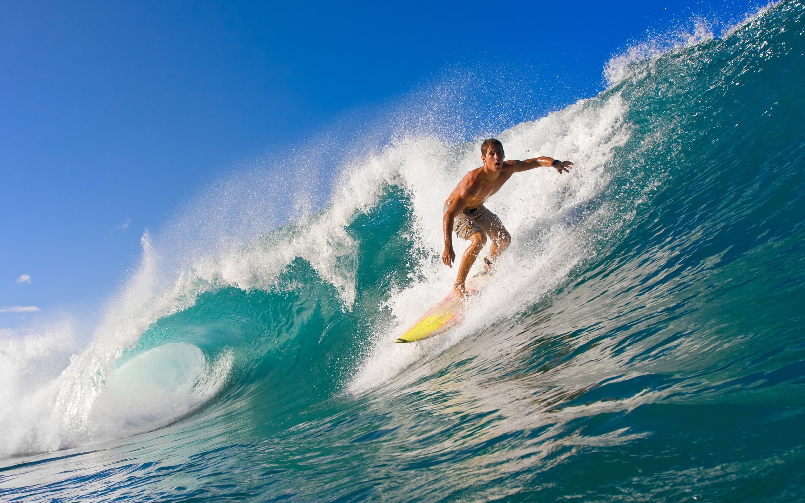 Summer Surf desktop wallpaper featuring a vibrant and energetic scene of sports and surfing.