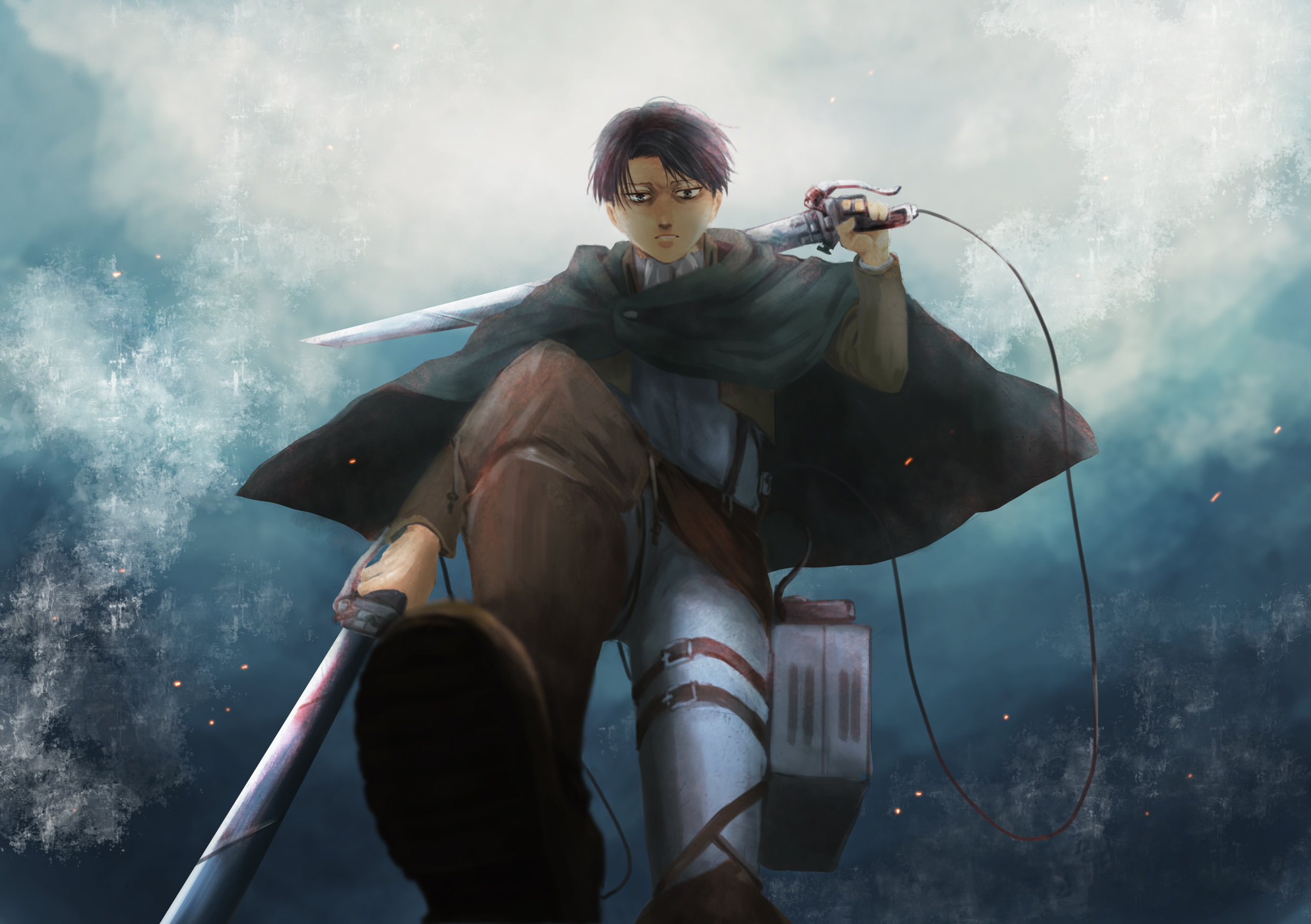 Download Levi Ackerman Anime Attack On Titan HD Wallpaper by あきさ