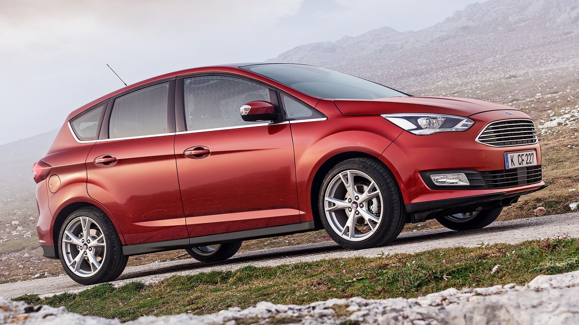 Download Car Compact MPV Vehicle Ford C-MAX HD Wallpaper