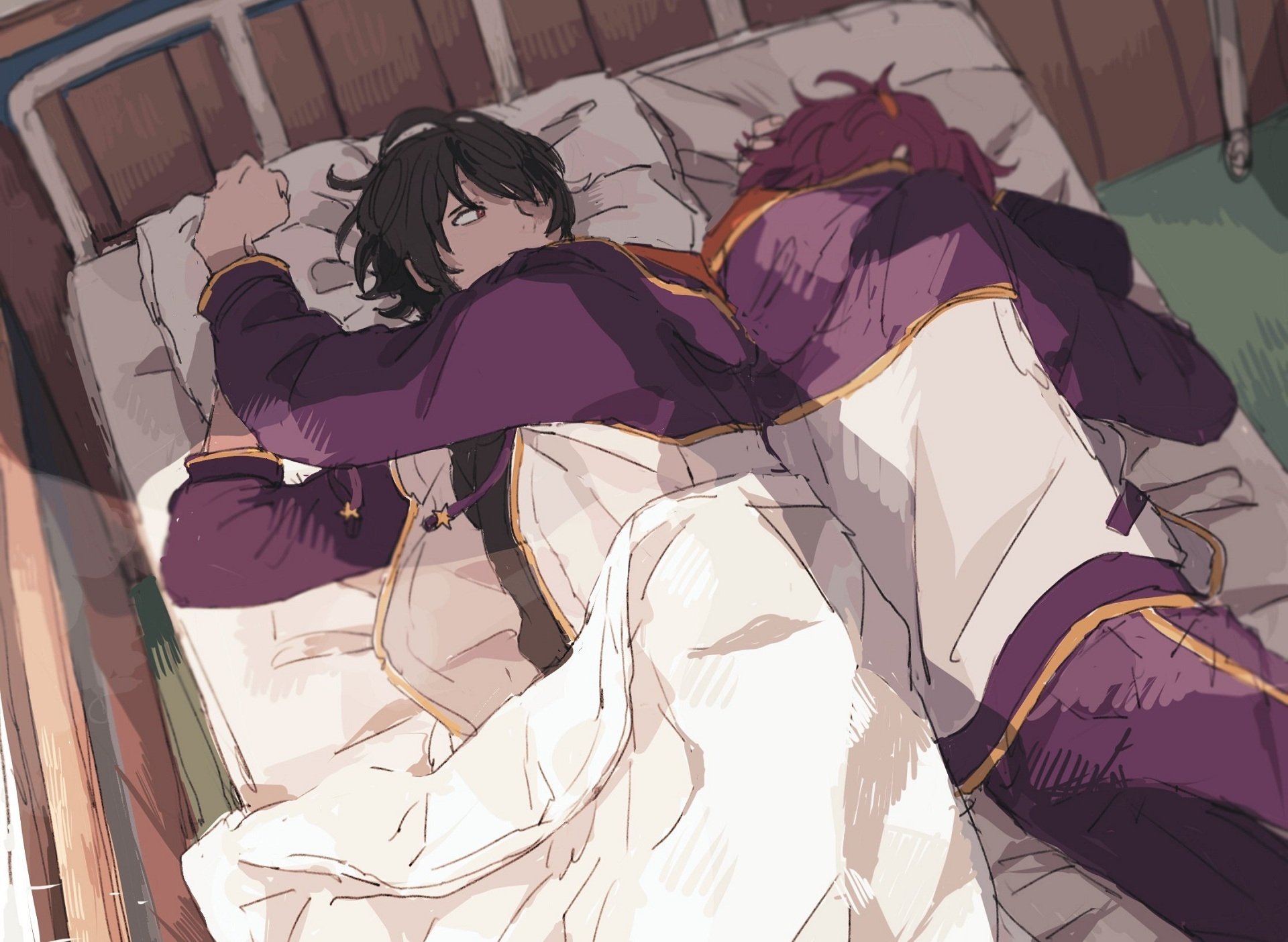 Download Ritsu Sakuma Mao Isara Video Game Ensemble Stars! HD Wallpaper by Redlips0131