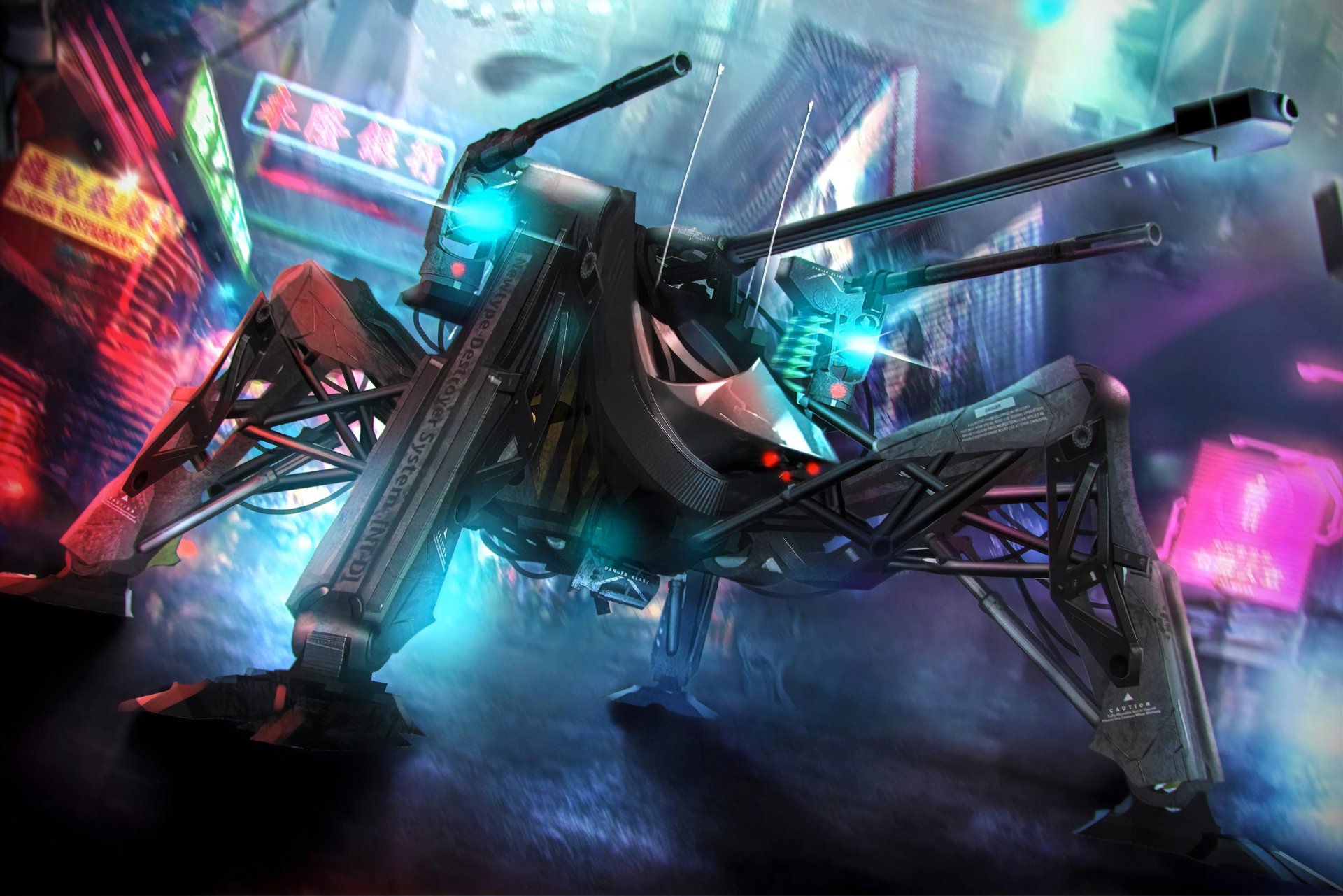 Download Futuristic Weapon Sci Fi Robot 4k Ultra HD Wallpaper by EDDY ...