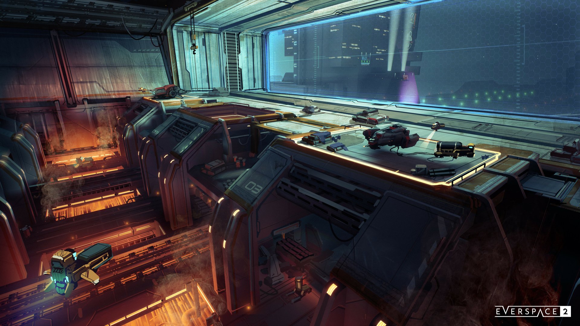Download Space Station Spaceship Video Game Everspace 2 4k Ultra HD Wallpaper