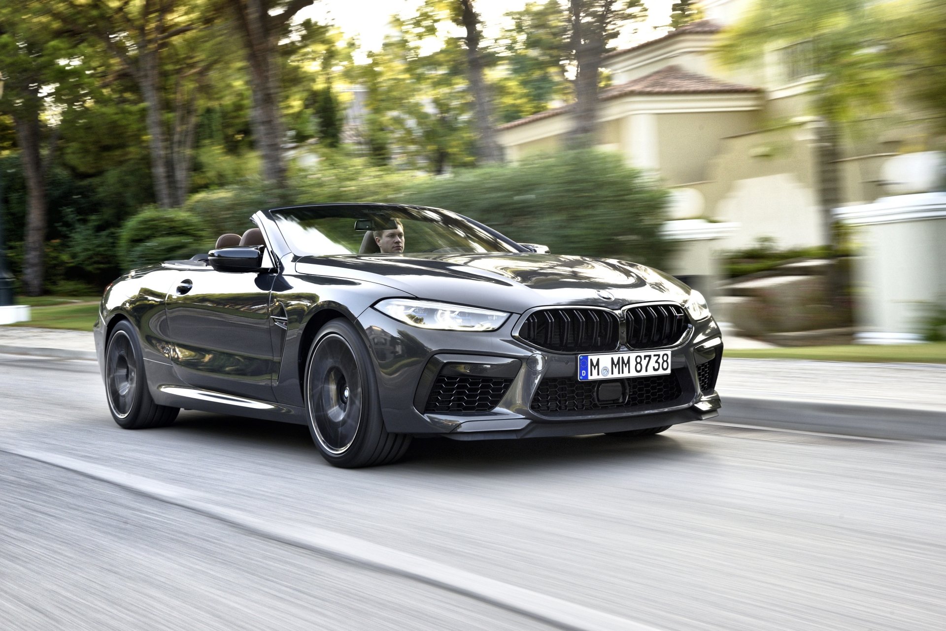 Download Cabriolet Grand Tourer Silver Car Car BMW Vehicle BMW M8 4k Ultra HD Wallpaper