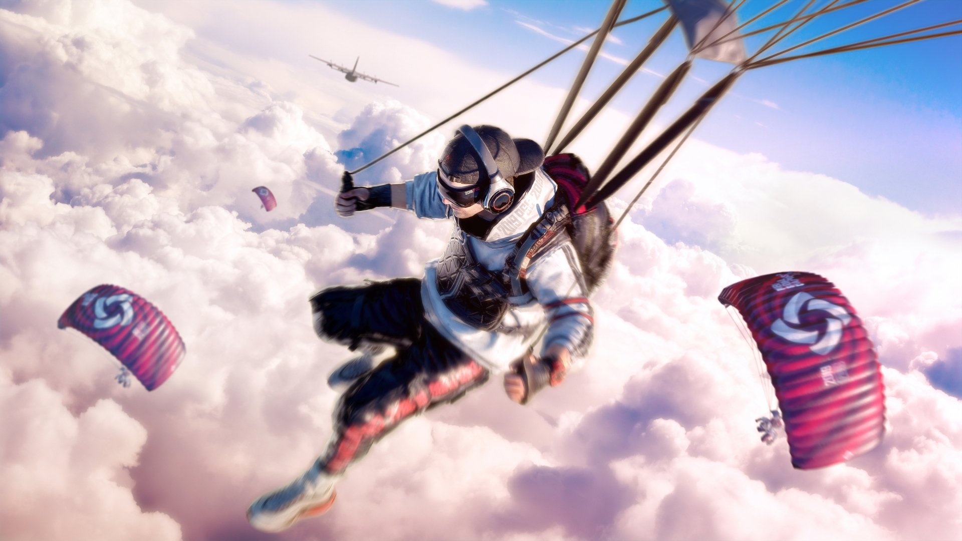 Download Parachuting Video Game Playerunknown's Battlegrounds HD Wallpaper