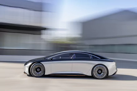 silver car concept car electric car car Mercedes-Benz Mercedes-Benz Vision EQ vehicle Mercedes-Benz Vision EQS HD Desktop Wallpaper | Background Image