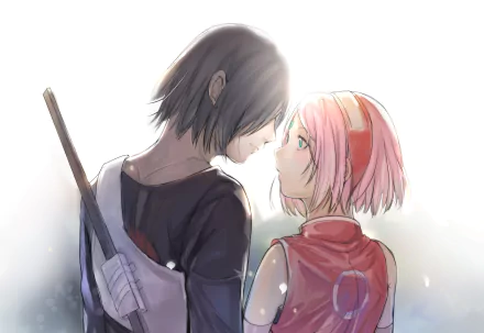 Sakura Haruno Sasuke Uchiha Anime Naruto HD Desktop Wallpaper | Background Image