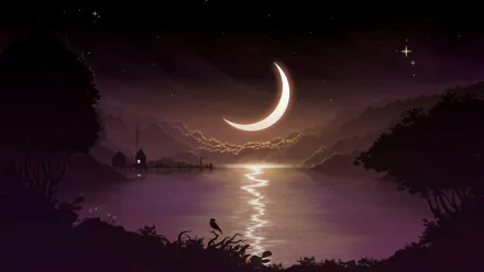 artistic crescent HD Desktop Wallpaper | Background Image