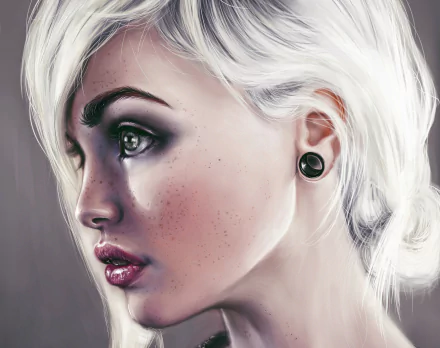  Woman in Profile by ElenaSai