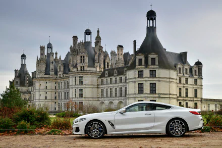 grand tourer white car car BMW 840d BMW vehicle BMW 8 Series HD Desktop Wallpaper | Background Image