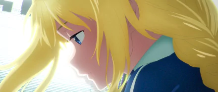 Close-up of Alice Zuberg from Sword Art Online: Alicization - War of Underworld, depicted in vibrant anime style as an HD PC desktop wallpaper and background.