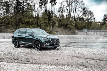 green car SUV car Seat crossover car vehicle Seat Tarraco HD Desktop Wallpaper | Background Image