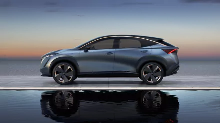 electric car SUV car Nissan vehicle Nissan Ariya HD Desktop Wallpaper | Background Image