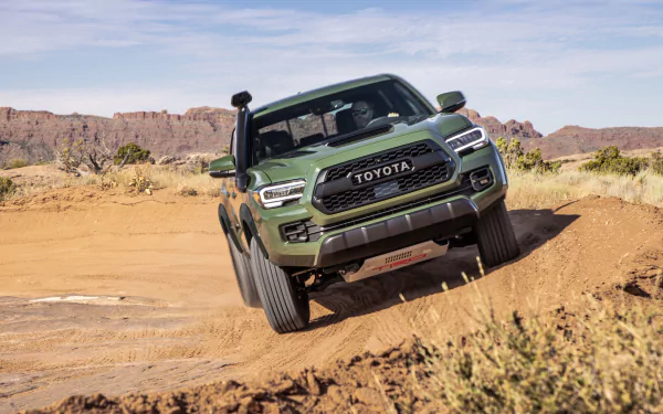 green car car Toyota vehicle Toyota Tacoma HD Desktop Wallpaper | Background Image