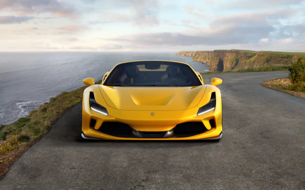supercar yellow car car Ferrari vehicle Ferrari F8 Spider HD Desktop Wallpaper | Background Image