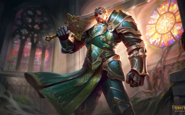 King Arthur (Smite) video game Smite HD Desktop Wallpaper | Background Image