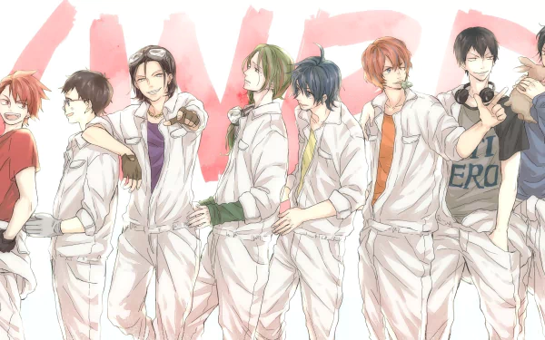 Jinpachi Toudou Hayato Shinkai Sakamichi Onoda Shoukichi Naruko Sangaku Manami Yûsuke Makishima Shunsuke Imaizumi Yasutomo Arakita Anime Yowamushi Pedal HD Desktop Wallpaper | Background Image