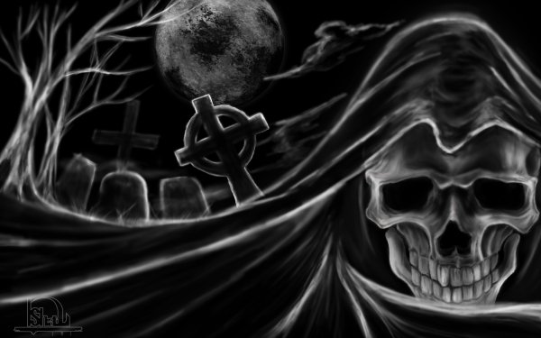 Dark Skull Cross HD Wallpaper | Background Image