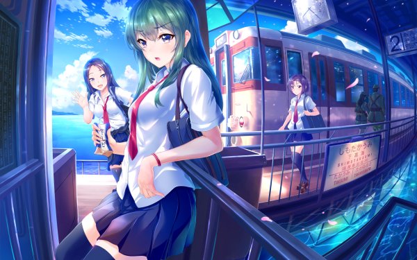 Anime Original School Uniform HD Wallpaper | Background Image