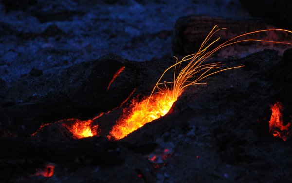 Fotografie Vuur Strand Nacht Campfire HD Wallpaper | Achtergrond