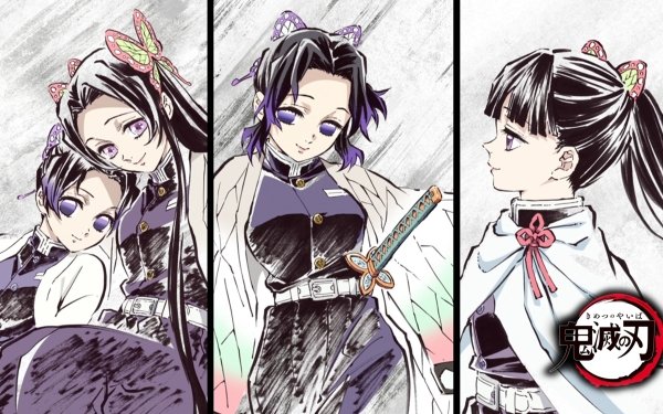 Anime Demon Slayer: Kimetsu no Yaiba Demon Slayer Kanao Tsuyuri Shinobu Kochou Kanae Kocho HD Wallpaper | Background Image