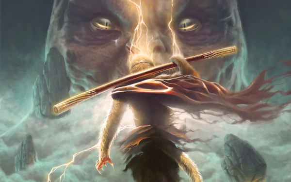 monkey warrior fantasy Sun Wukong fantasy warrior HD Desktop Wallpaper | Background Image