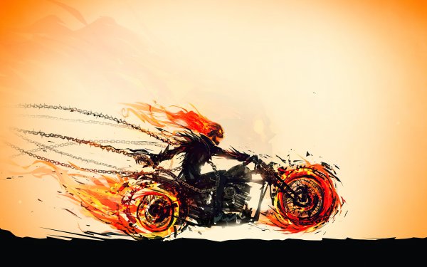 Comics Ghost Rider Motorcycle HD Wallpaper | Background Image