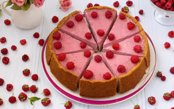 fruit berry still life cake raspberry food cheesecake HD Desktop Wallpaper | Background Image