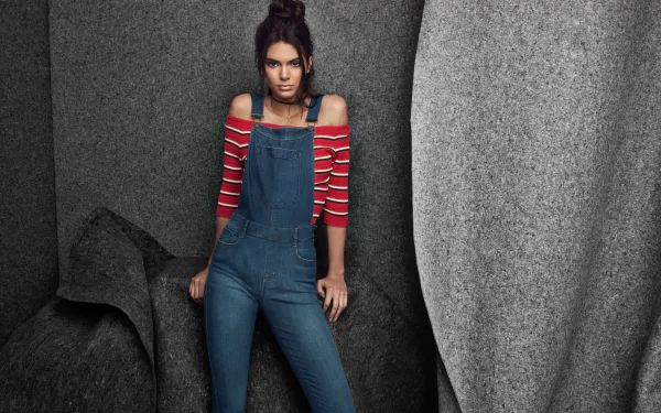 black hair American model Celebrity Kendall Jenner HD Desktop Wallpaper | Background Image