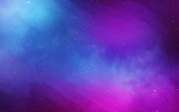 Abstract purple and blue nebula-like gradient with tiny star speckles, 4K Ultra HD PC desktop wallpaper background