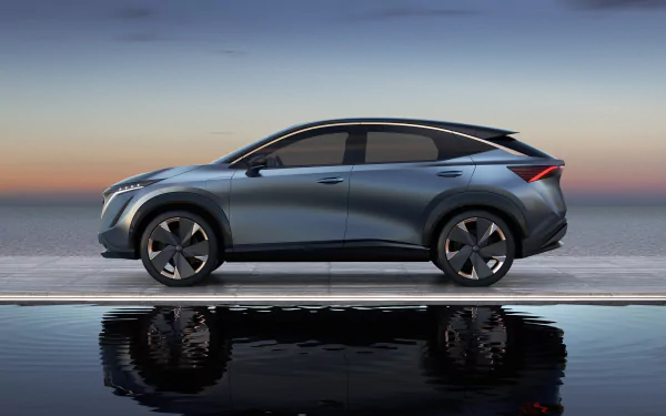 electric car SUV car Nissan vehicle Nissan Ariya HD Desktop Wallpaper | Background Image
