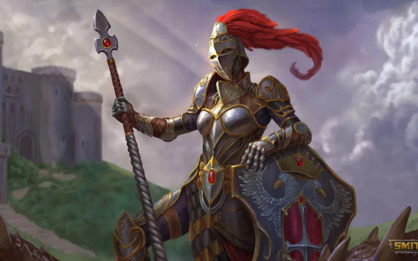 Athena (Smite) video game Smite HD Desktop Wallpaper | Background Image