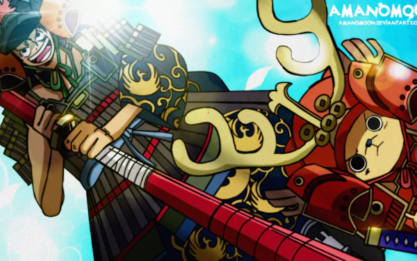 Tony Tony Chopper Monkey D. Luffy Anime One Piece HD Desktop Wallpaper | Background Image