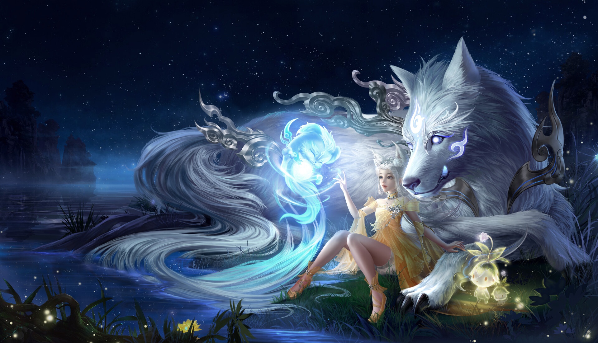Fantasy Sorceress HD Wallpaper
