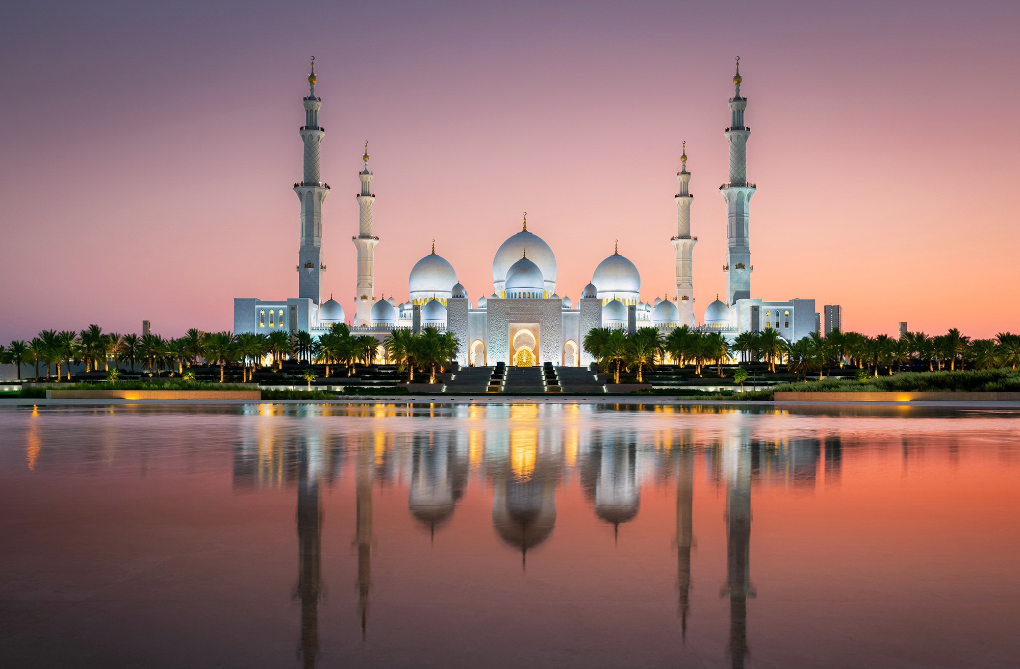 Sheikh Zayed Grand Mosque HD Wallpaper