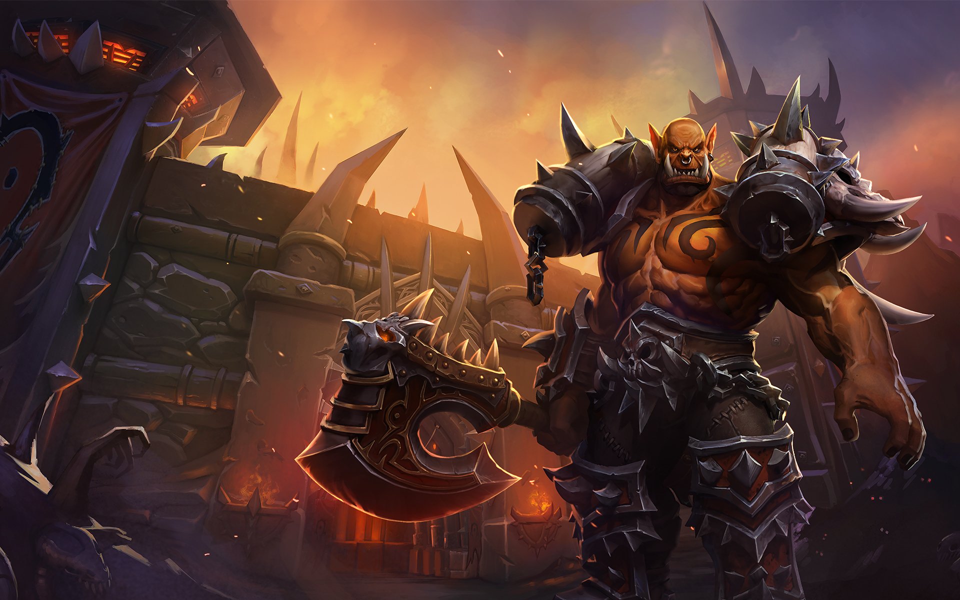 Download Garrosh Hellscream Video Game Heroes Of The Storm HD Wallpaper