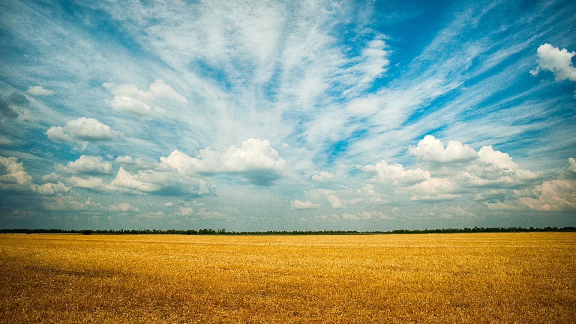 Download Cloud Sky Landscape Nature Field HD Wallpaper