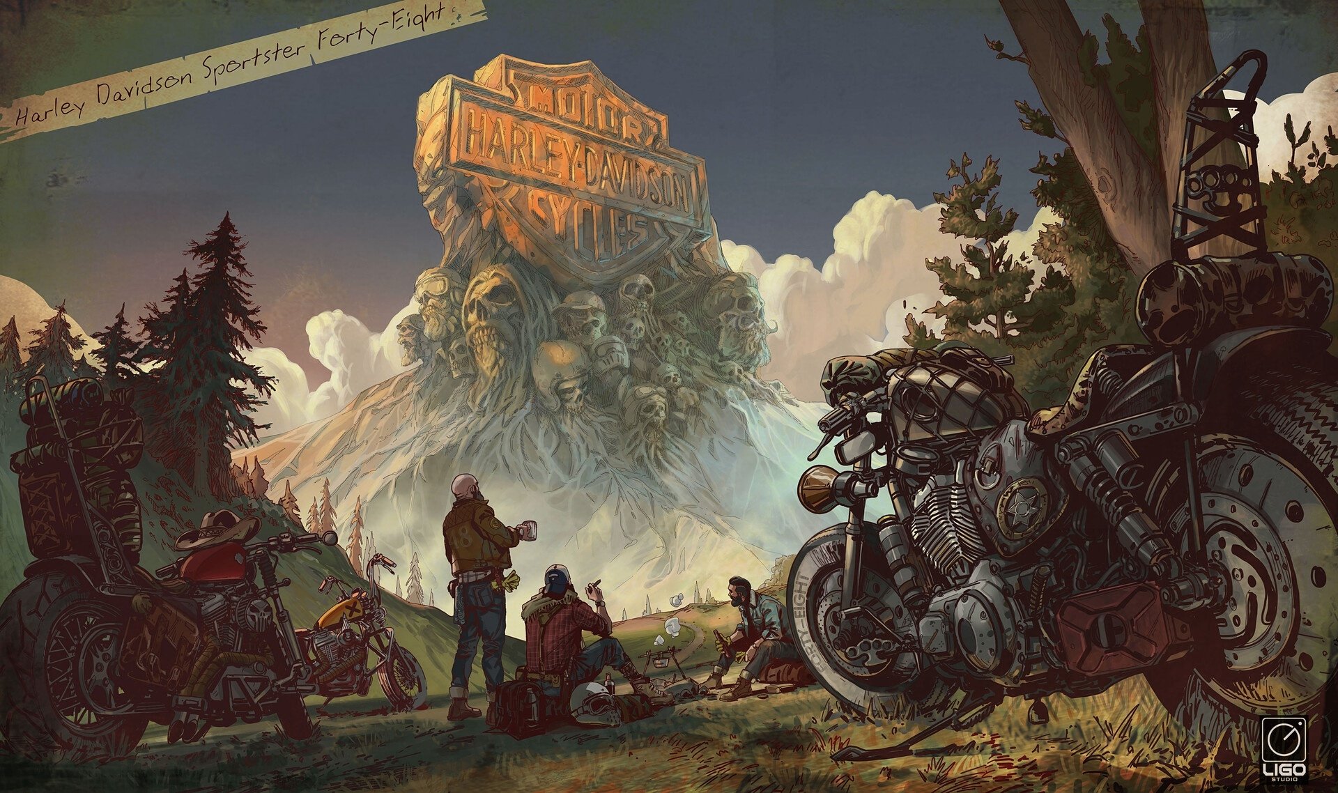 Download Motorcycle People Vehicle Harley-Davidson HD Wallpaper