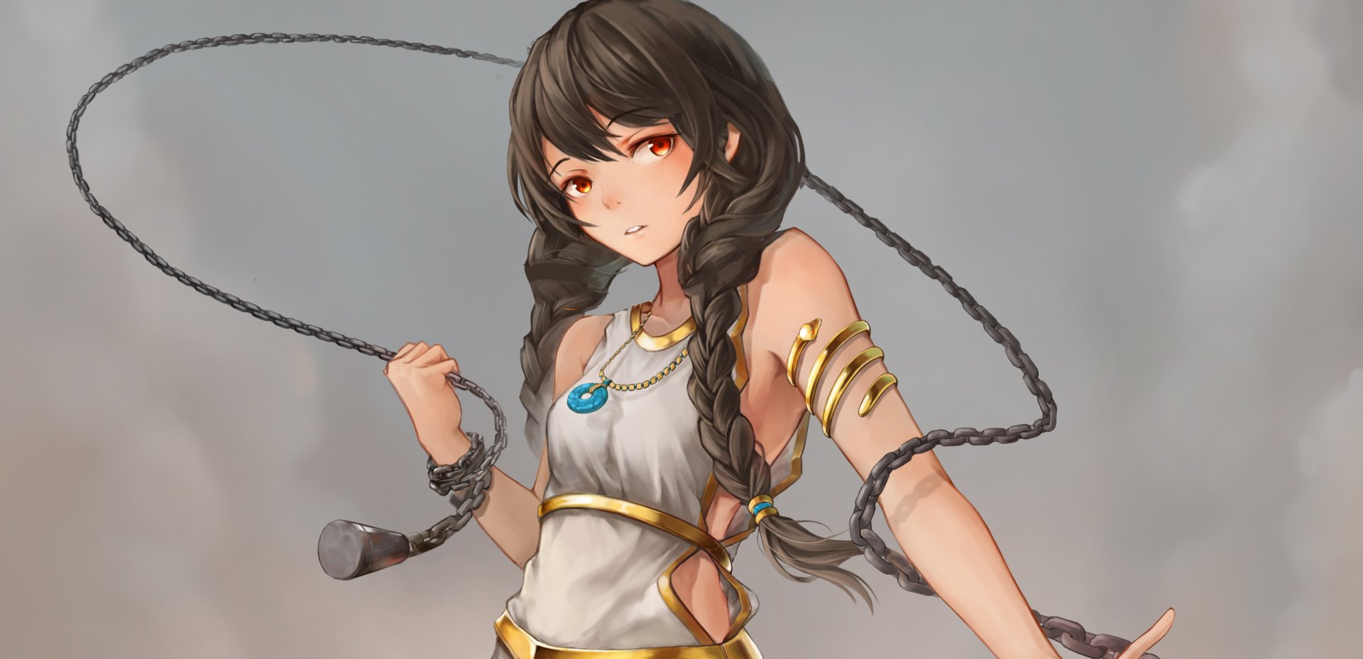 Download Red Eyes Anime Original HD Wallpaper by CrystalHerb